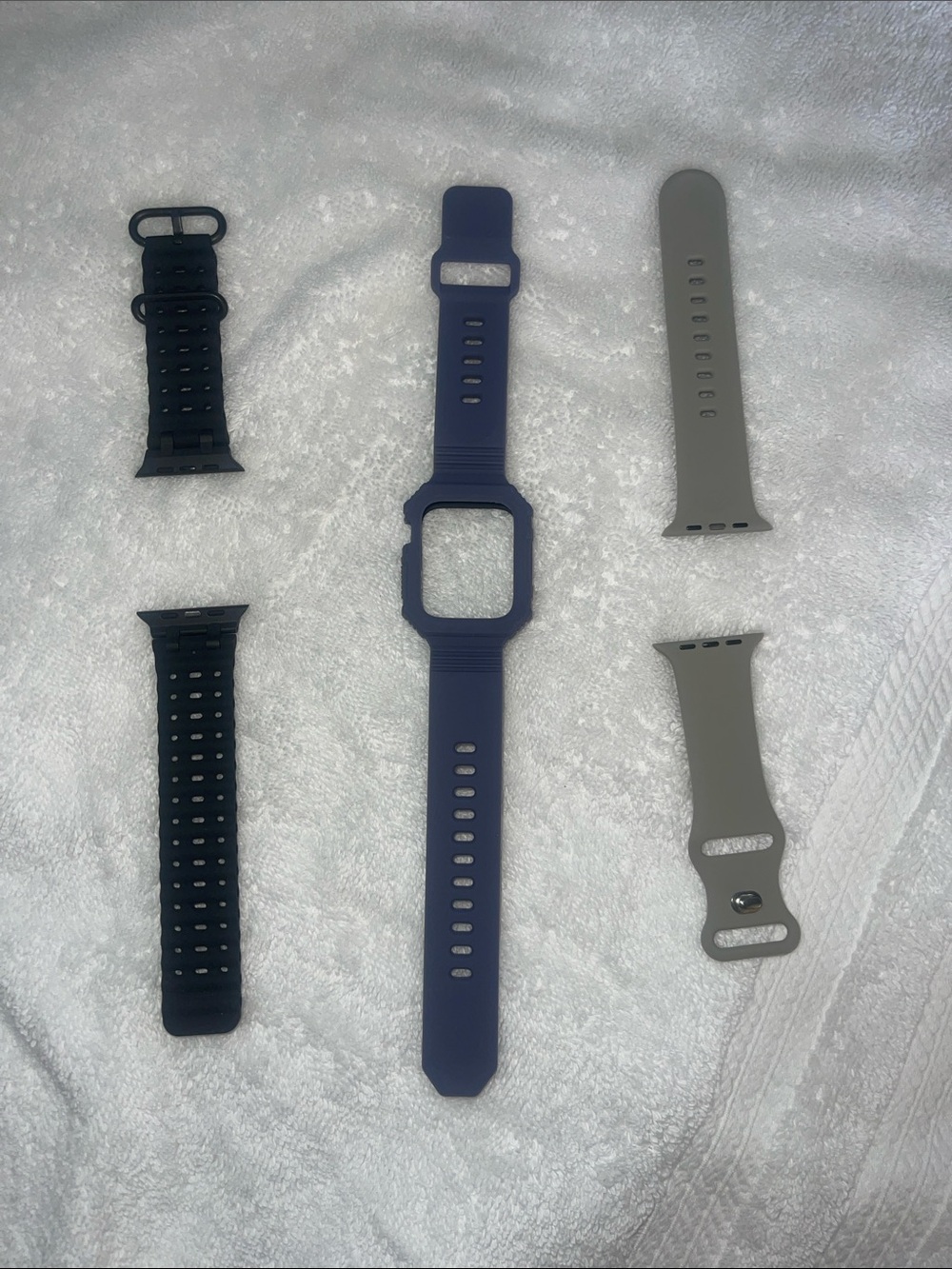 Interchangeable Silicone Watch Bands Set of 3